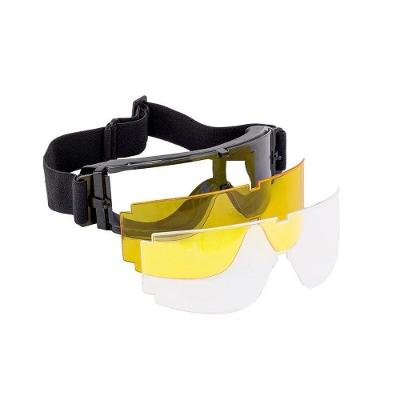 Óculos Proteção Tiro Esportivo Airsoft Com 03 Lentes Rossi