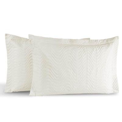 Kit Portas Travesseiros Silver Percal 180 Fios 50cm X 70cm 2 Peças - Palha
