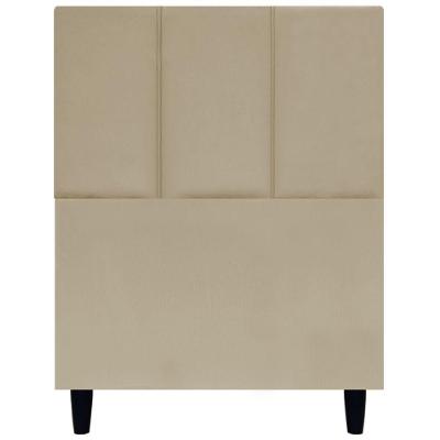 Cabeceira Decorativa Classic Para Cama De Solteiro 90 Cm Suede - Nude Suede