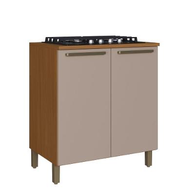 Balcão Indekes Imperial 2 Portas 80cm C/ Tampo Freijo/camurça