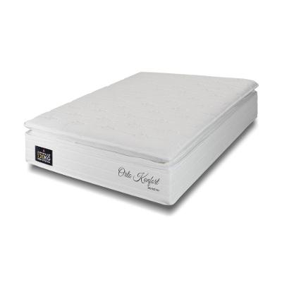 Colchão Solteiro Hellen Orto Confort One Face D33 Branco Com Bege