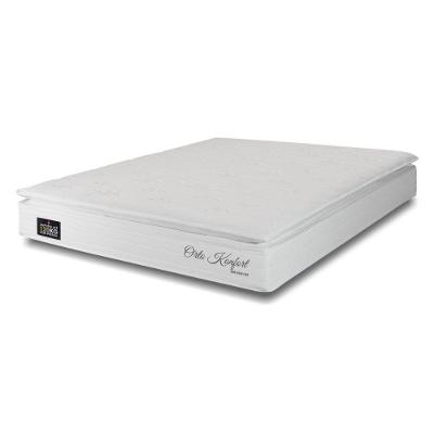 Colchão Queen Hellen Orto Confort One Face D33 Branco Com Bege