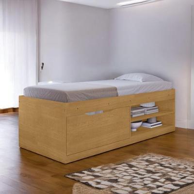 Cama Box Solteiro Penélope Naturalle Com Colchão