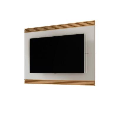 Painel Para Tv De Até 75" Ripado Munique 180cm Cor:fendi E Freijó Fendi E Freijó