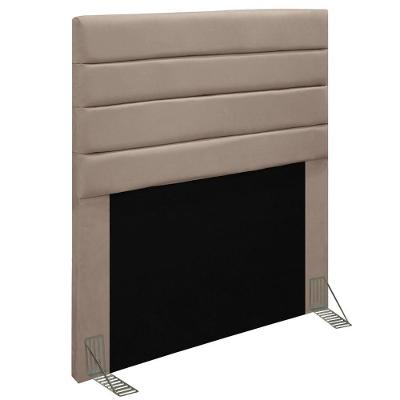 Cabeceira Solteiro 90Cm Rubi D10 Suede Bege