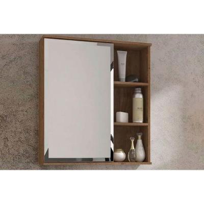 Espelheira de Banheiro Treviso Parede 56X63 Amendoa - MGM