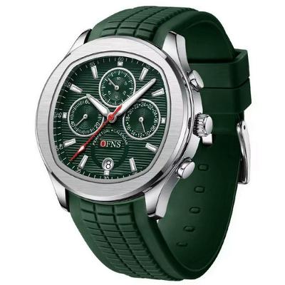 Relógio De Pulso De Quartzo Impermeável Masculino Casual Luminoso Verde