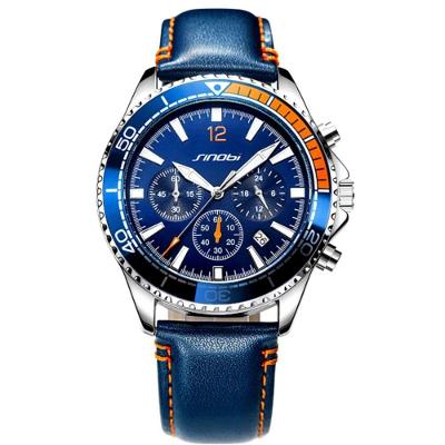 Relógio Masculino De Pulso Design Esportivo De Quartzo Impermeavel 3atm Azul