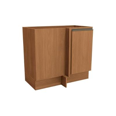 Gabinete De Cozinha Modulado Balcão Maxxi G748 Canto Reto Com 1 Porta Sem Tampo 98cm Canela - Kappesberg