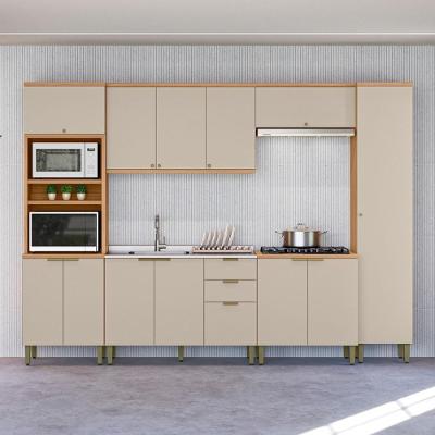Conjunto Cozinha Compacta Melbourn Jequitiba Off White