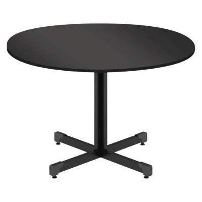 Mesa Redonda Para 4 Lugares Centro Madeira Reunião - Preto Onix Preto Onix