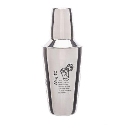 Coqueteleira De Aço Inox Com Receitas 500ml 2819 - Lyor
