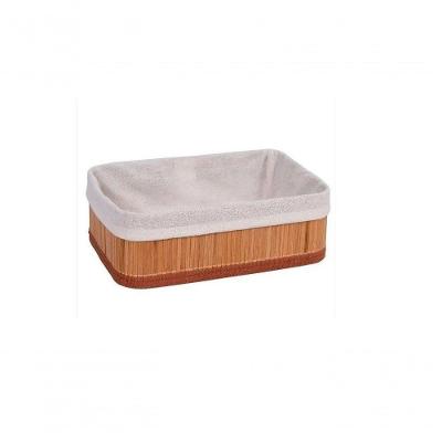 Cesto De Bambu Retangular Natural 29x19x10cm - Mek