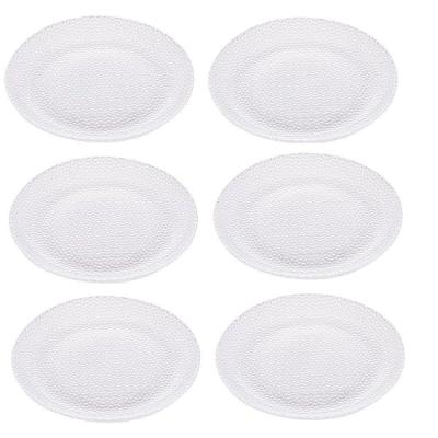 Conjunto Com 6 Pratos Para Sobremesa De Vidro Wave 19cm 2539 - Lyor