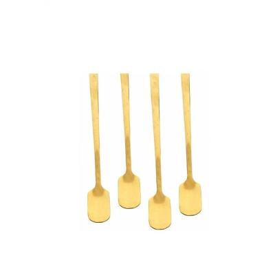Jogo De Colheres Dourado Para Café 04 Peças 7250 - Mimo Style