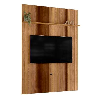 Painel Piso-teto New Interlagos Cumaru Para Tv Até 75 Madetec Cumaru