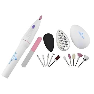 Kit Para Pedicure Manicure Removedor De Calos Completo Com Polidor De Unhas Lixador Esfoliador E Rachaduras