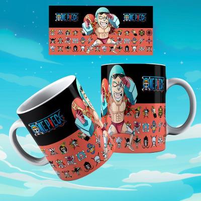 Caneca De Porcelana 325ml Animes Decorada One Piece 5