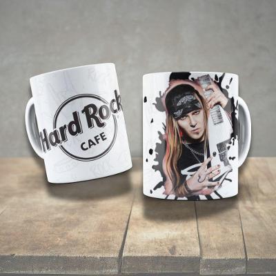 Caneca De Porcelana 325ml Decorada ícones Da Música Alexi Laiho
