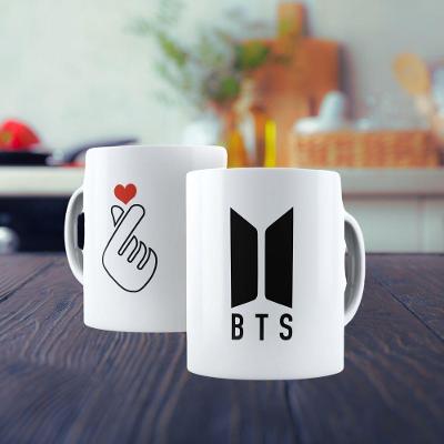 Caneca De Porcelana 325ml Bts Decorada Bts 3