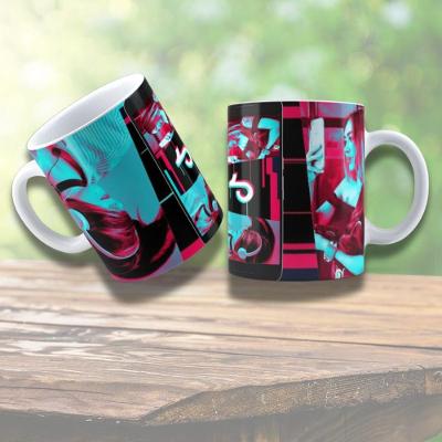 Caneca De Porcelana 325ml Tik Tok Decorada Tik Tok 10