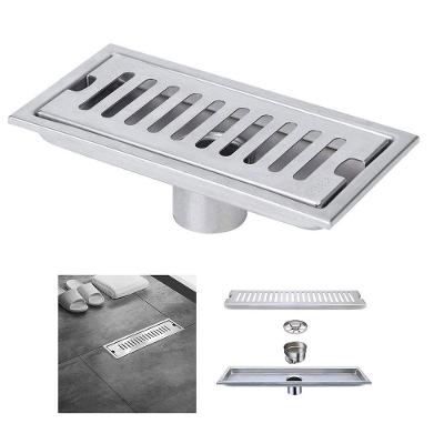 Ralo Linear 30cm Aço Inox Banheiro Area Externa Lavabo Anti Odor Anti Inseto Quintal Piscina Resistente Seguro Higienico