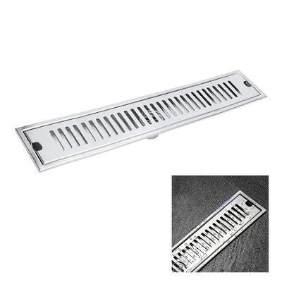 Ralo Linear Inox 50cm Banheiro Area Externa Anti Odor Anti Inseto Seguro Resistente Lavabo Quintal