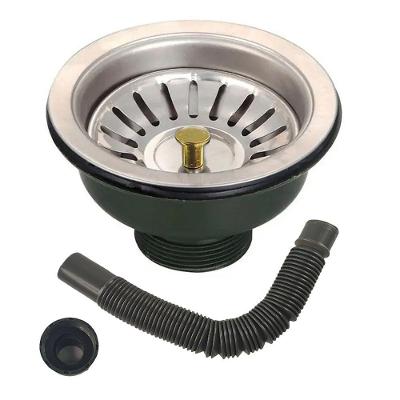 Ralo Valvula Dreno De Pia 10x10 Filtro Sifao Tubo De Escoamento Cesto Cozinha Lavabo Restaurante Casa Lavanderia