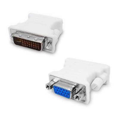 Adaptador Dvi 24+5 (macho) X Vga (fêmea) Gv Brasil, Branco - Adt.003