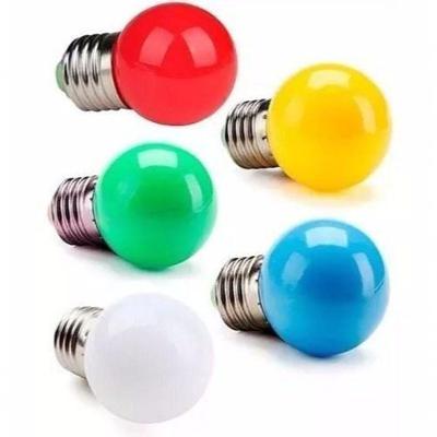 30 Lâmpada Led Modelo Bolinha Led 1w E27 Da Lâmpada Azul