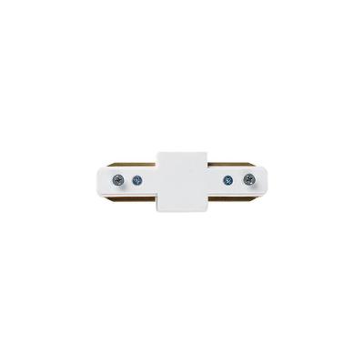 Conector Reto Blumenau Para Trilho De Sobrepor Branco