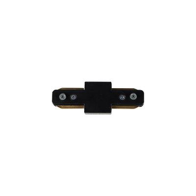 Conector Reto Blumenau Para Trilho De Sobrepor Preto