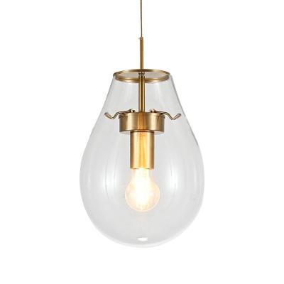 Lustre Pendente Sindora Dcd04129 P Bronze - Transparente E27 Bivolt