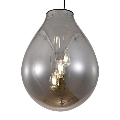 Lustre Pendente Sindora Dcd04013 Gg Preto - Fumê E27 Bivolt