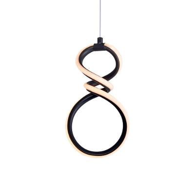 Lustre Pendente Sindora Dcd03255 Preto Led Bivolt
