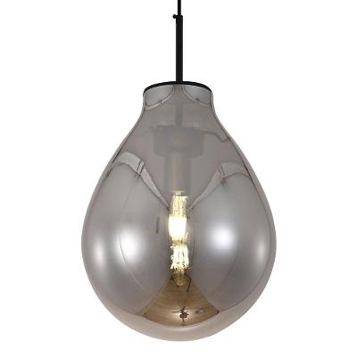 Lustre Pendente Sindora Dcd04009 M Preto - Fumê E27 Bivolt
