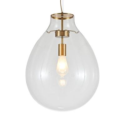 Lustre Pendente Sindora Dcd04131 G Bronze - Transparente E27 Bivolt