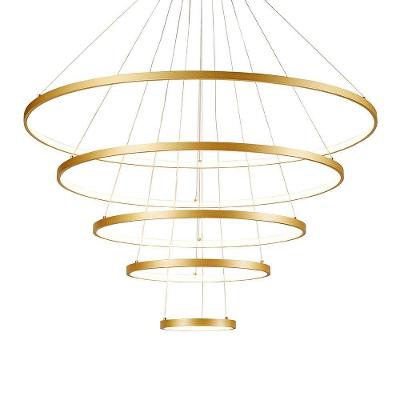 Lustre Pendente Sindora Qd05315 Dourado Led Bivolt