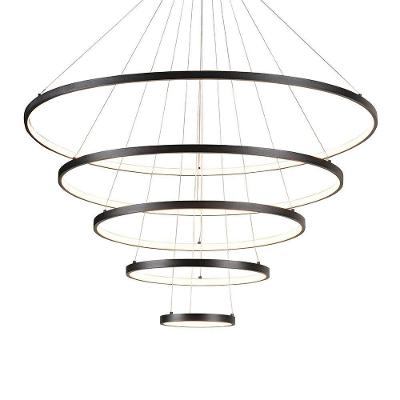 Lustre Pendente Sindora Qd05314 Preto Led Bivolt