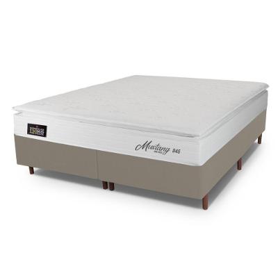 Cama Box Baú Queen Hellen Mustang Espuma D45 Branco