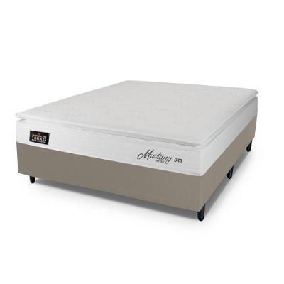 Cama Box Baú Casal Hellen Mustang Espuma D45 Branco