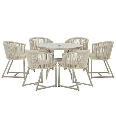 Mesa E 6 Cadeiras De Jantar Noronha Fendi E7 Trama Original Rami