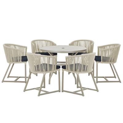 Mesa E 6 Cadeiras De Jantar Noronha Fendi E12 Trama Original Rami