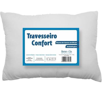 Travesseiro Confort Toque De Plumas Suporte Médio 50x70cm Branco