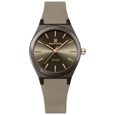 Relógio Analógico Feminino De Quartzo Casual Com Pulseira De Silicone Impermeavel Cinza