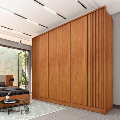 Guarda Roupa Casal Ripado 6 Portas 6 Gavetas Barcelona-cinamomo Tcil Móveis
