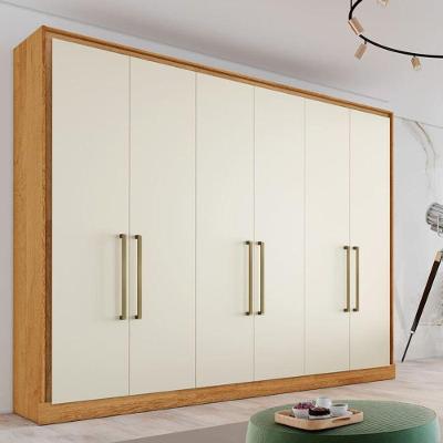 Guarda Roupa Casal 6 Portas 6 Gavetas Argos-peroba-off White Made Marcs