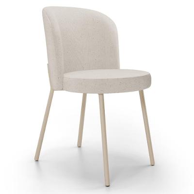 Cadeira Para Sala De Jantar Cozinha Estofada Gavi Arena L02 Linho Cru Lyam Decor
