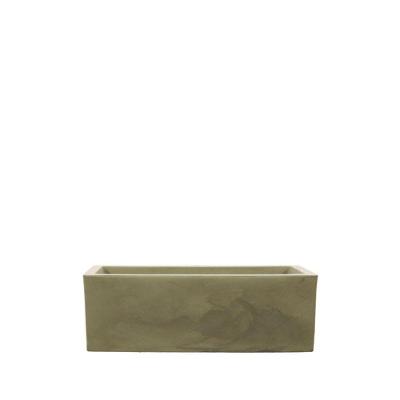 Vaso Cubo Fosco 80x30cm Antique Camurça