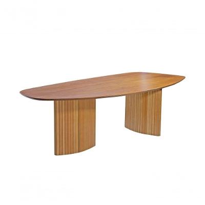 Mesa De Jantar Orgânica Ripada Florença 2,40x1,10m Art Salas